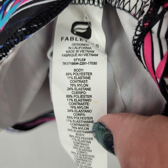 NWT Fabletics Mary Mesh Back Panel Racerback Tank Back Draft S - Picture 5 of 8